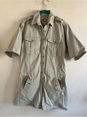 Vintage 1980’s Banana Republic Short-Sleeve Utility Romper